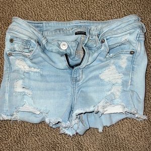 ( next level stretch) aeo denim shorts
